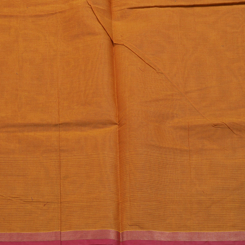 Hayagrivas Turmeric Yellow Handloom Cotton Saree KBE2166A22-3