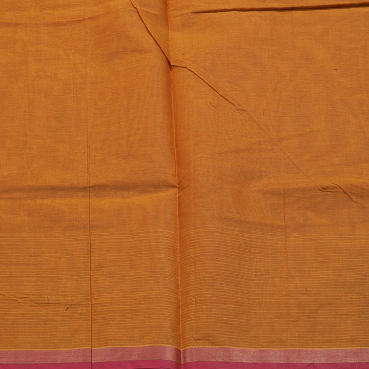 Hayagrivas Turmeric Yellow Handloom Cotton Saree KBE2166A22-3