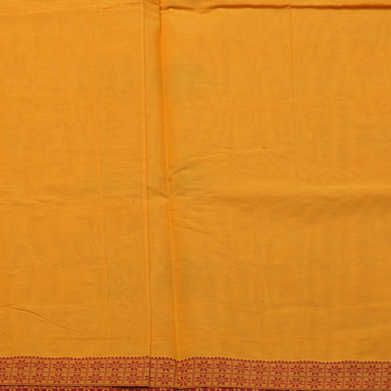 Hayagrivas Mambazham Yellow Handloom Cotton Saree KBE2166A27-1