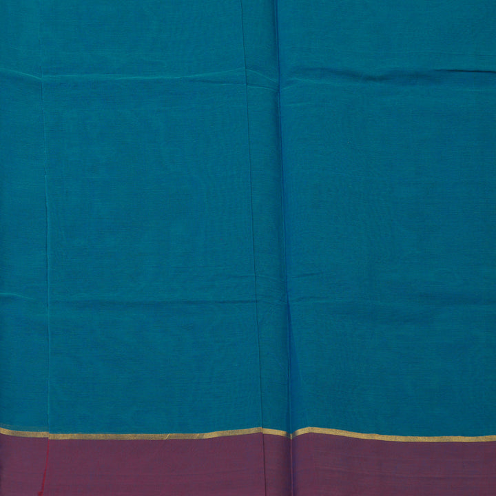 Hayagrivas Aqua Blue Handloom Cotton Saree KBE2166A4-8