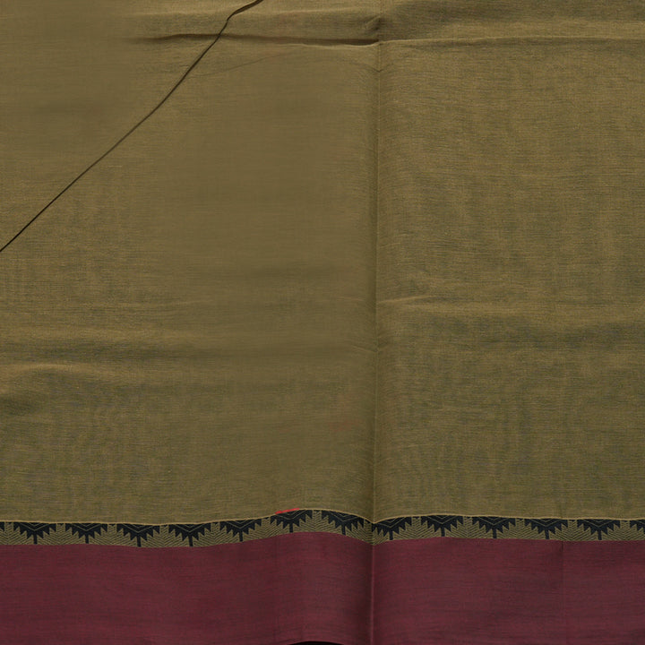 Hayagrivas Mehandi Green Handloom Cotton Saree KBE2166A5-1