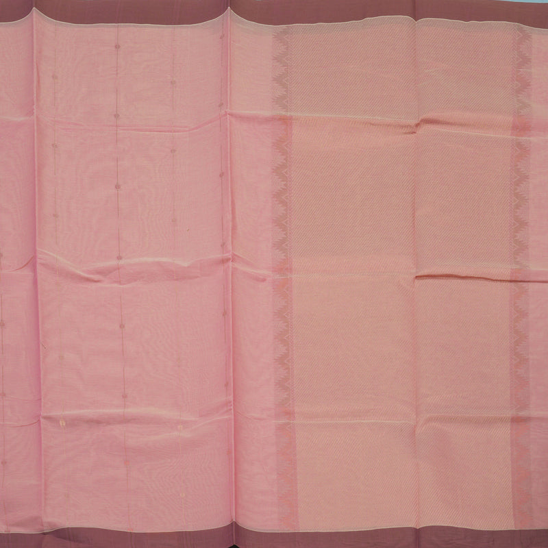 Hayagrivas Rose Pink Handloom Cotton Saree KBE2166A8-1
