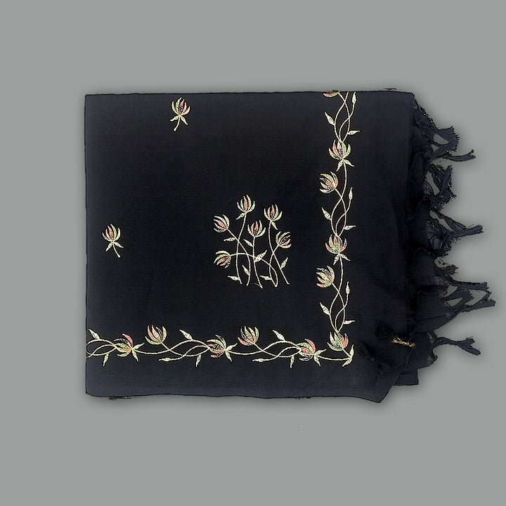 Hayagrivas Black Fancy Cotton Saree KBE2167A1-34