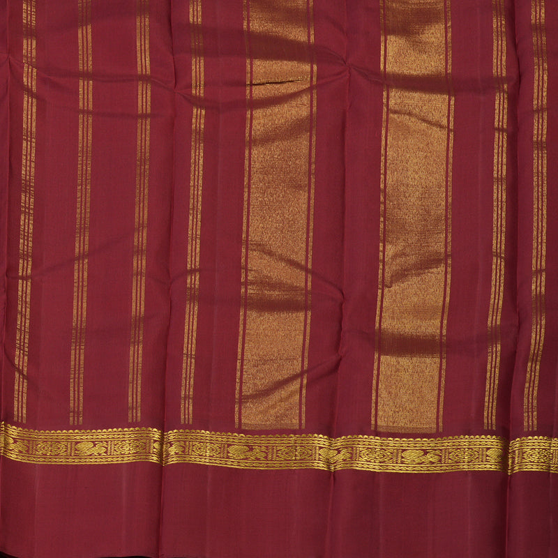 Hayagrivas Handloom Sandal Kanjivaram Silk Saree with Maroon Border KBE2172A10-2