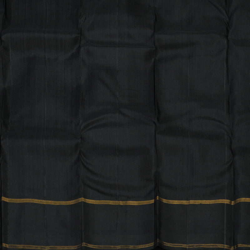 Hayagrivas Handloom Wine Maroon Kanjivaram Silk Saree with Black Border KBE2173A16-1