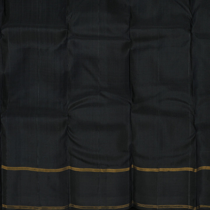 Hayagrivas Handloom Wine Maroon Kanjivaram Silk Saree with Black Border KBE2173A16-1