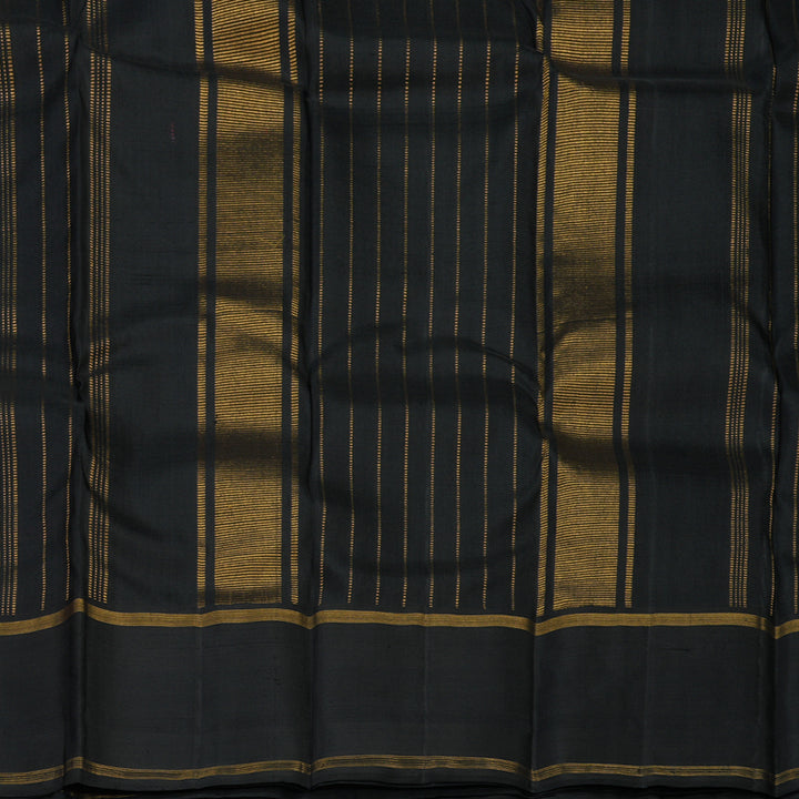 Hayagrivas Handloom Wine Maroon Kanjivaram Silk Saree with Black Border KBE2173A16-1