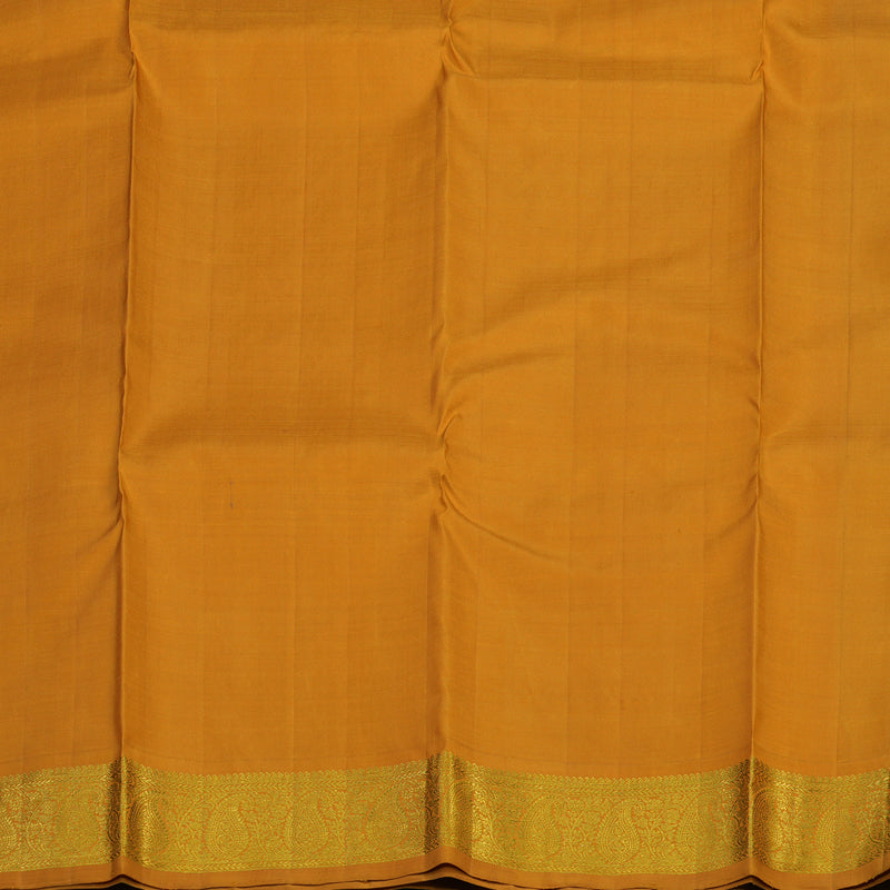Hayagrivas Handloom Wine Kanjivaram Silk Saree with Golden Orange Border KBE2173A3-1