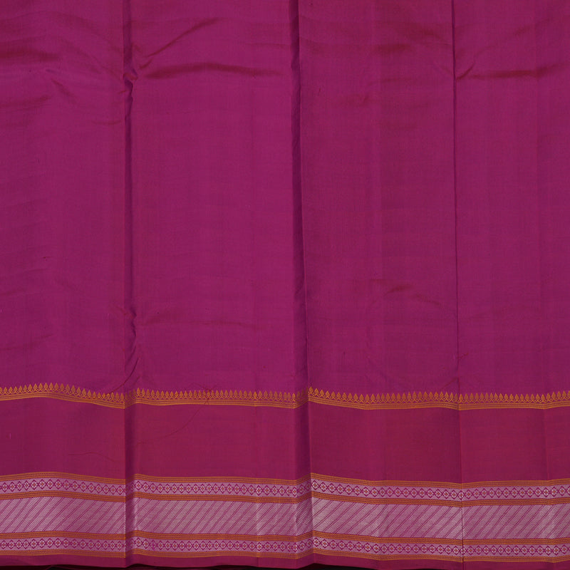 Hayagrivas Handloom Purple Kanjivaram Silk Saree with Magenta Border KBE2174A2-4