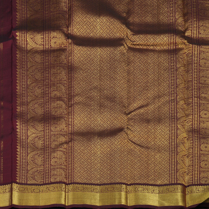 Hayagrivas Handloom Araku Maroon Kanjivaram Silk Saree KBE2176A2-1