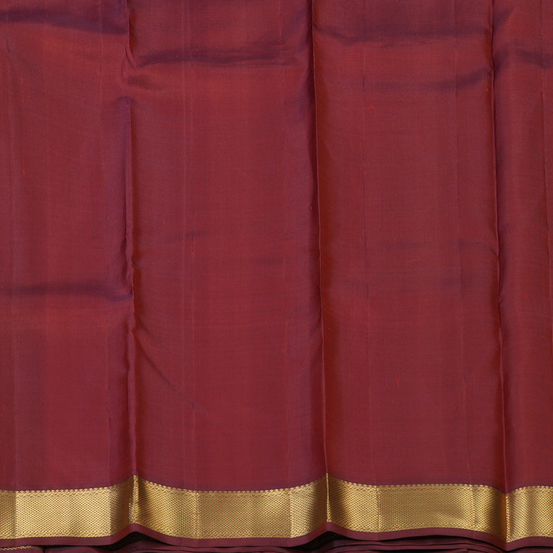 Hayagrivas Handloom Pink Kanjivaram Silk Saree with Maroon Border KBE2180A1-1
