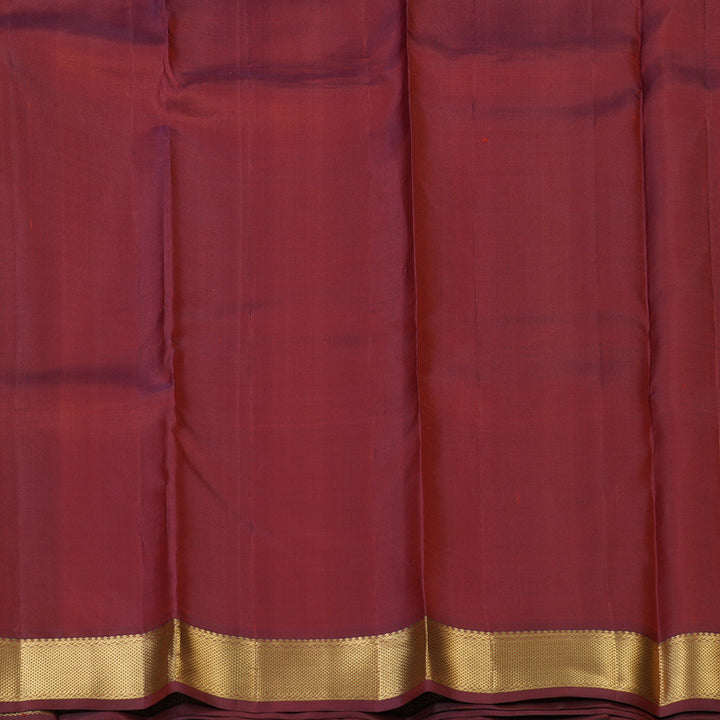 Hayagrivas Handloom Pink Kanjivaram Silk Saree with Maroon Border KBE2180A1-1