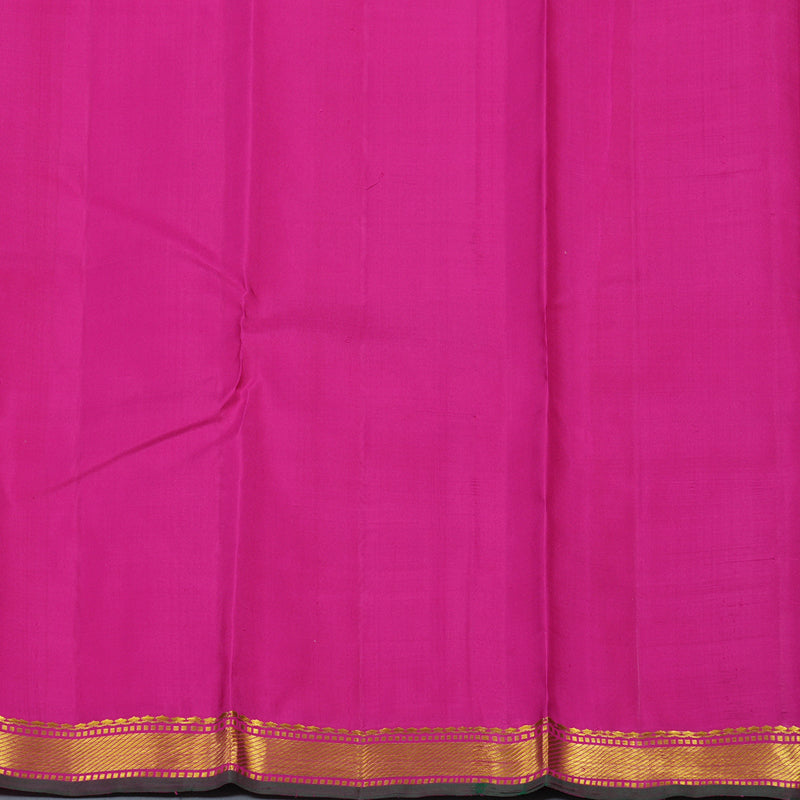 Hayagrivas Handloom Pink Kanjivaram Silk Saree with Magenta Border KBE2180A9-1