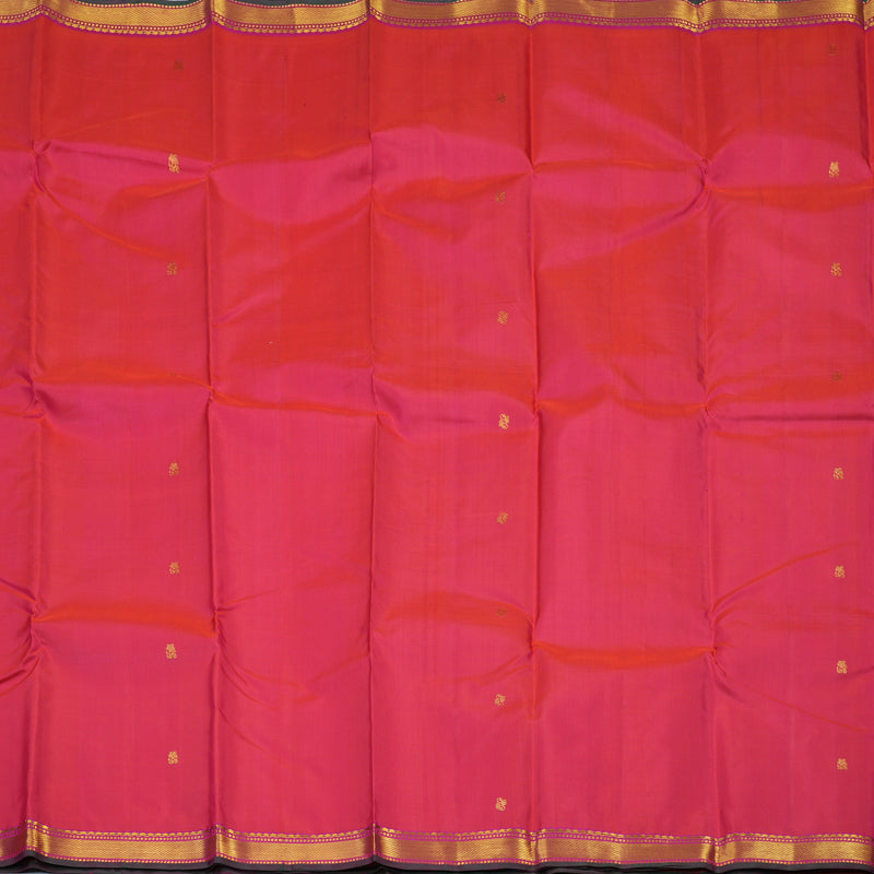 Hayagrivas Handloom Pink Kanjivaram Silk Saree with Magenta Border KBE2180A9-1
