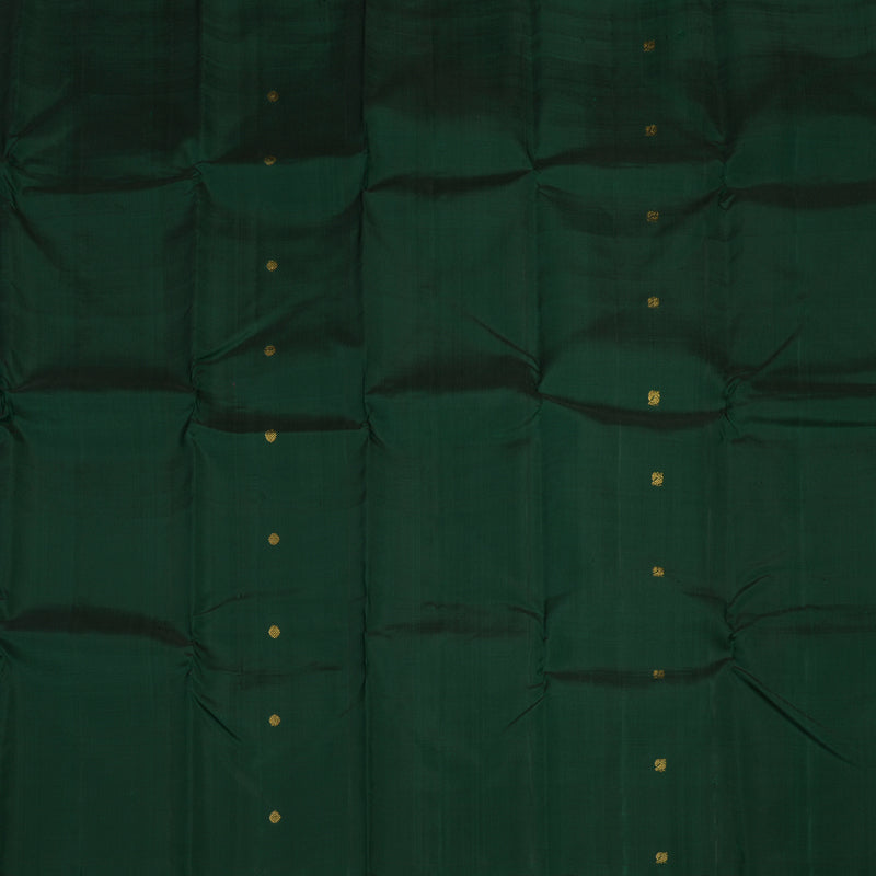 Hayagrivas Handloom Bottle Green Kanjivaram Silk Saree KBE2181A2-2
