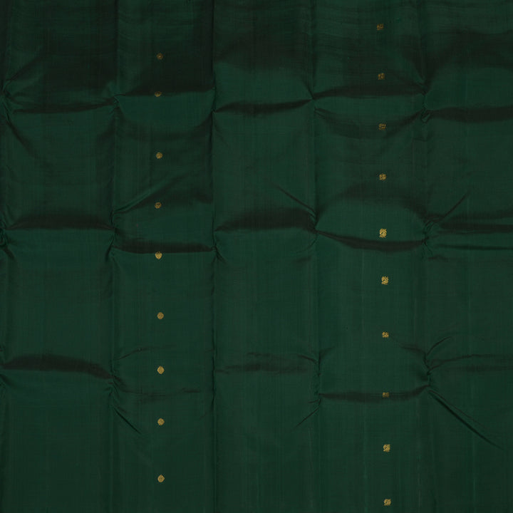 Hayagrivas Handloom Bottle Green Kanjivaram Silk Saree KBE2181A2-2