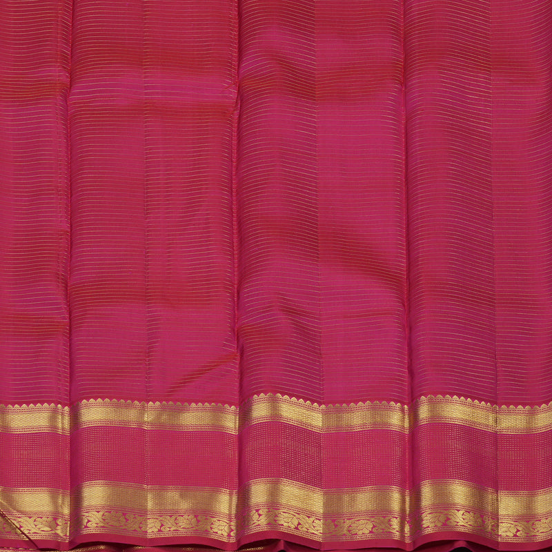 Hayagrivas Handloom Purple Kanjivaram Silk Saree with Pink Border KBE2182A12-3