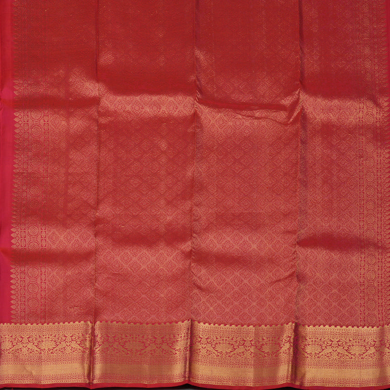 Hayagrivas Handloom Pink Kanjivaram Silk Saree KBE2182A5-7