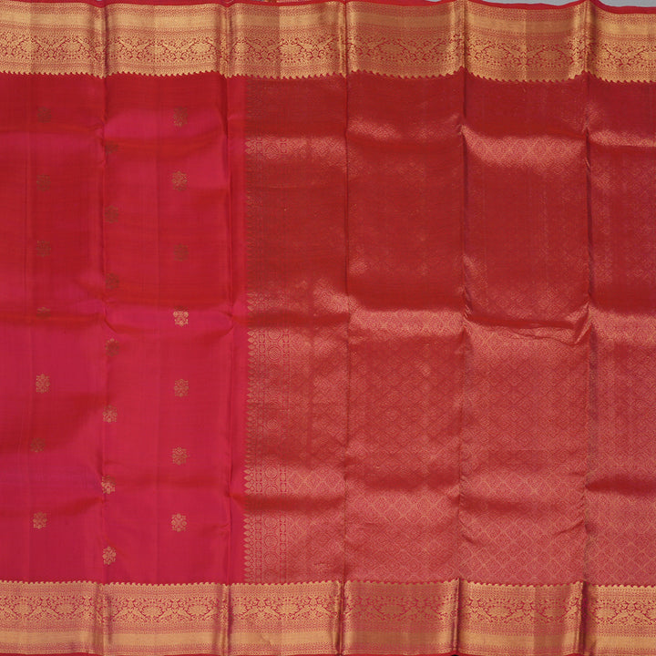 Hayagrivas Handloom Pink Kanjivaram Silk Saree KBE2182A5-7
