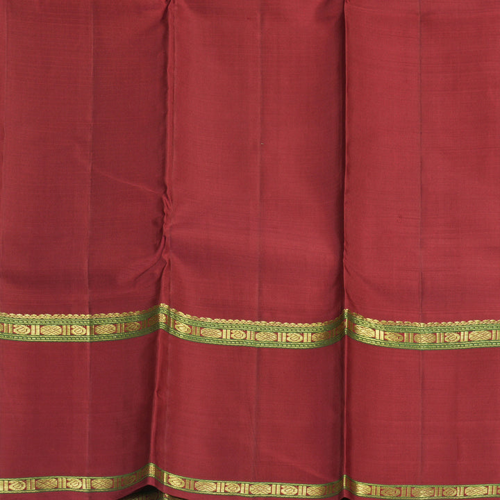 Hayagrivas Handloom Maroon Kanjivaram Silk Saree KBE2185A1-1