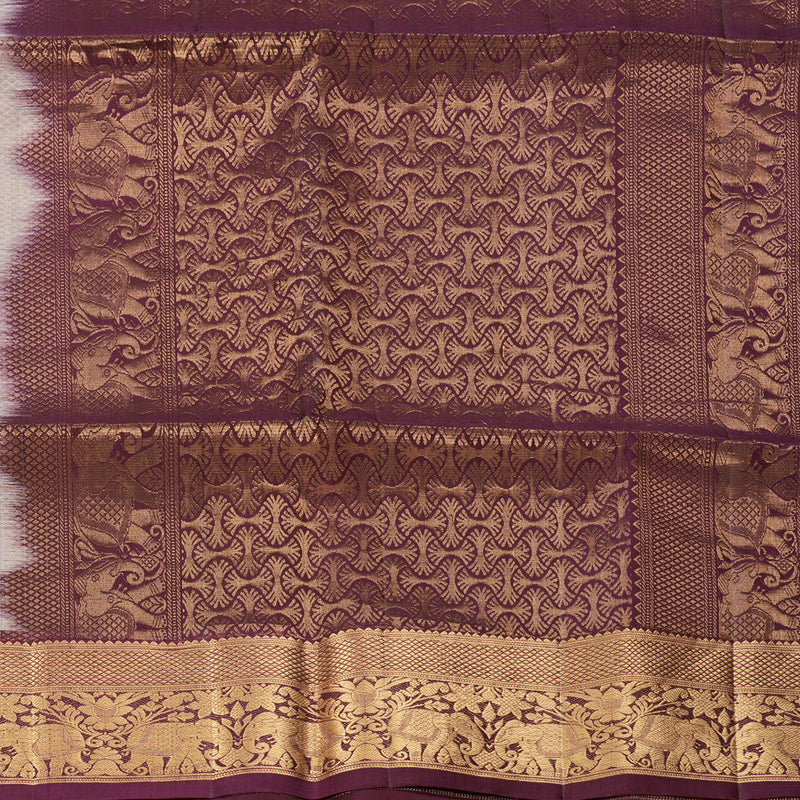 Hayagrivas Beige Handloom Soft Silk Saree KBE2189A1-4