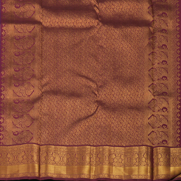 Hayagrivas Handloom Mayilkazhuthu Kanjivaram Silk Saree with Maroon Border KBE2193A6-1