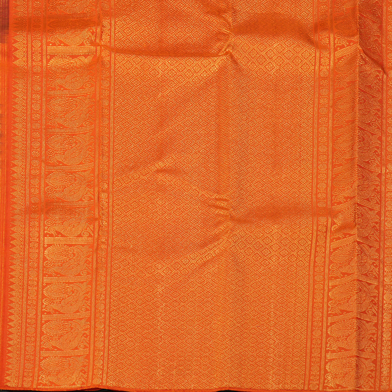 Hayagrivas Black Handloom Kanjivaram Silk Saree KBE21D4-3