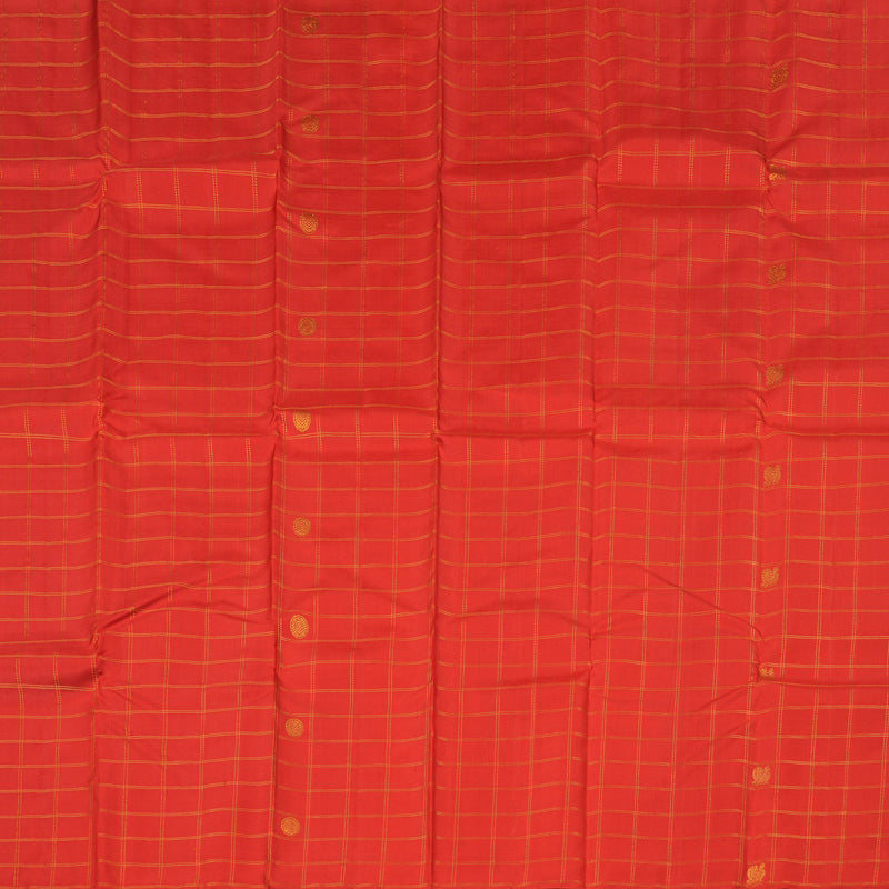 Hayagrivas Red Handloom Kanjivaram Silk Saree KBE21D4-5