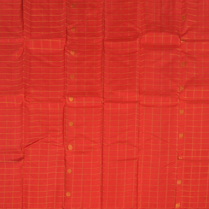 Hayagrivas Red Handloom Kanjivaram Silk Saree KBE21D4-5