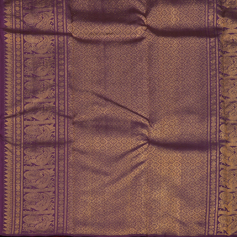 Hayagrivas Red Handloom Kanjivaram Silk Saree KBE21D4-5
