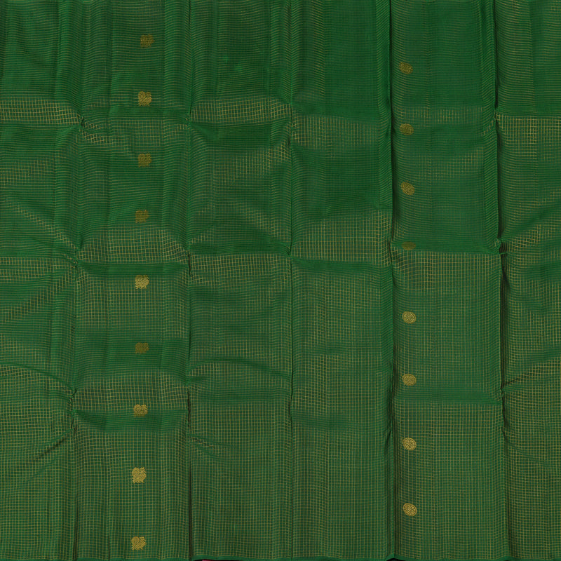 Hayagrivas Bottle Green Handloom Kanjivaram Silk Saree KBE21D5-4
