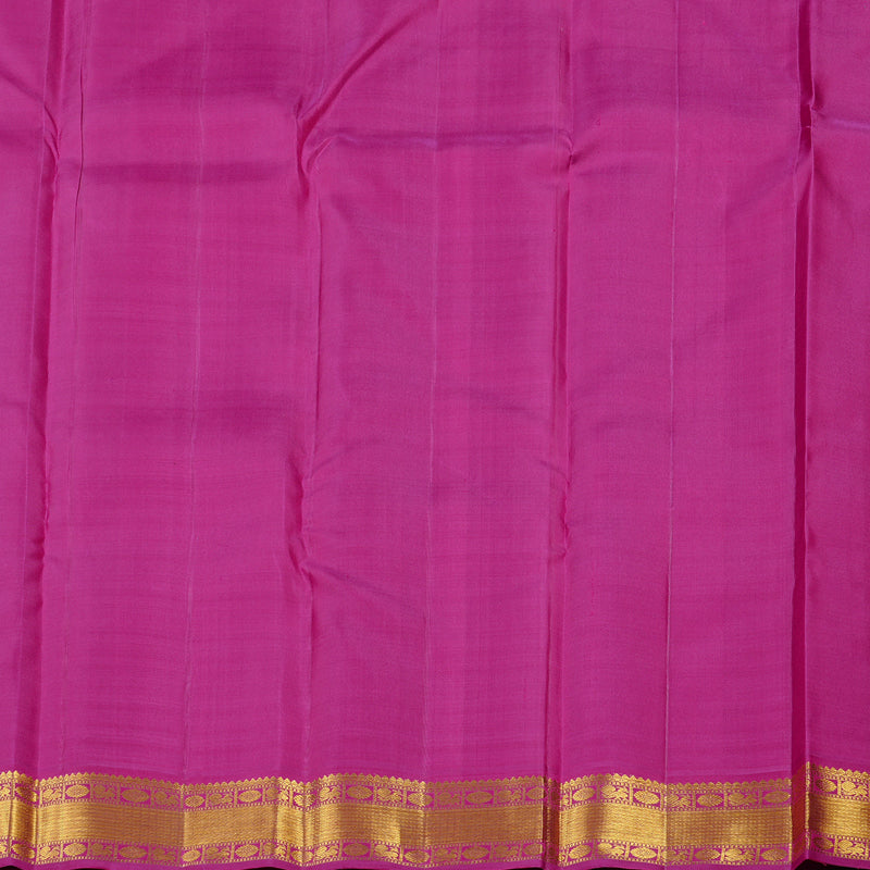 Hayagrivas Dark Purple Handloom Kanjivaram Silk Saree with Purplish Pink Border KBE21D6-5
