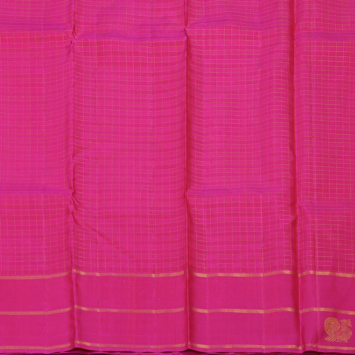 Hayagrivas Handloom Orange & Pink Kanjivaram Silk Saree with Rani Pink Border KBE21D7-2