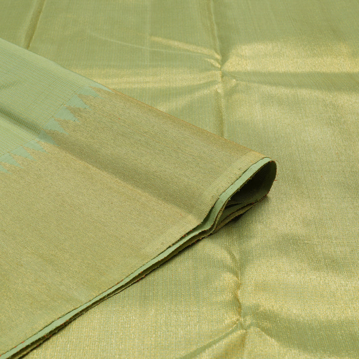 Hayagrivas Handloom Pista Green Kanjivaram Silk Saree KBE2202A1-1