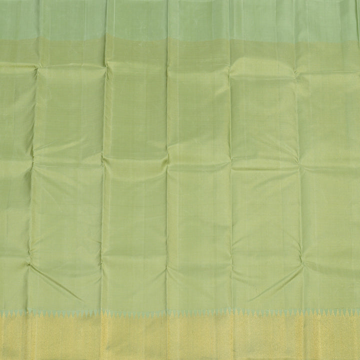 Hayagrivas Handloom Pista Green Kanjivaram Silk Saree KBE2202A1-1
