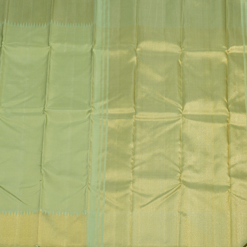 Hayagrivas Handloom Pista Green Kanjivaram Silk Saree KBE2202A1-1