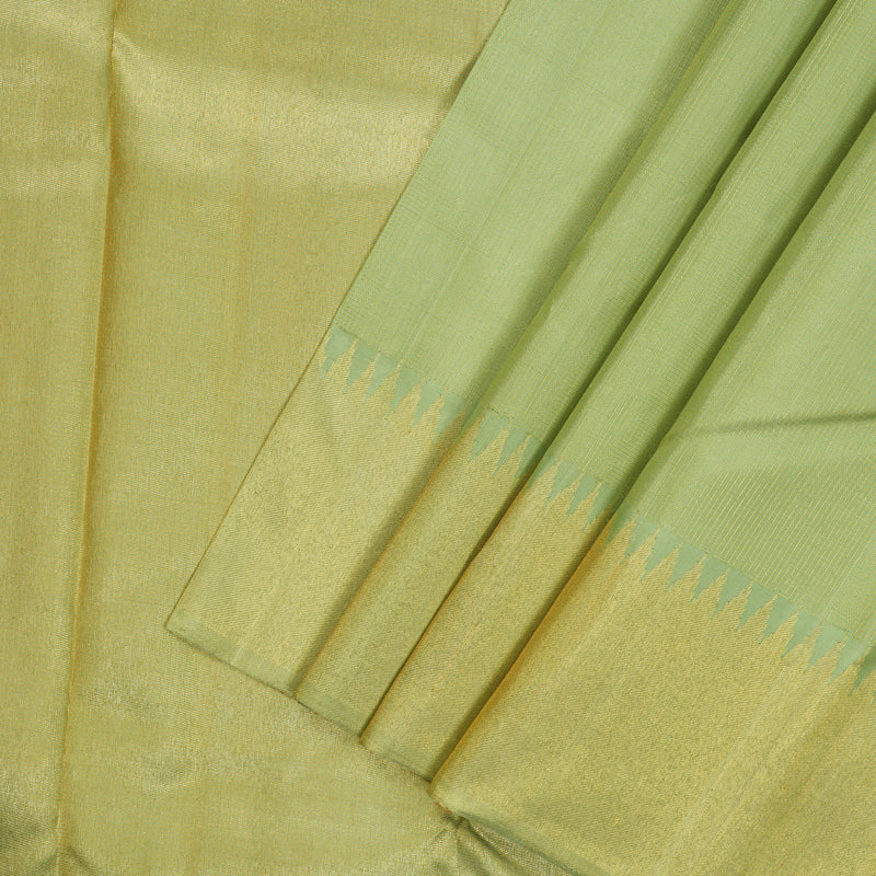 Hayagrivas Handloom Pista Green Kanjivaram Silk Saree KBE2202A1-1