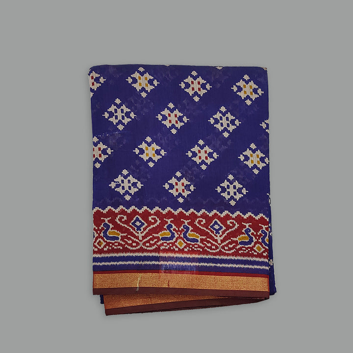 Hayagrivas Royal Blue Fancy Cotton Saree KBE2212B12-2