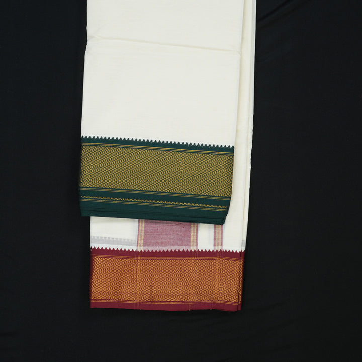 Hayagrivas 10*6 Pure Cotton Dhothi KBE2213B3-1