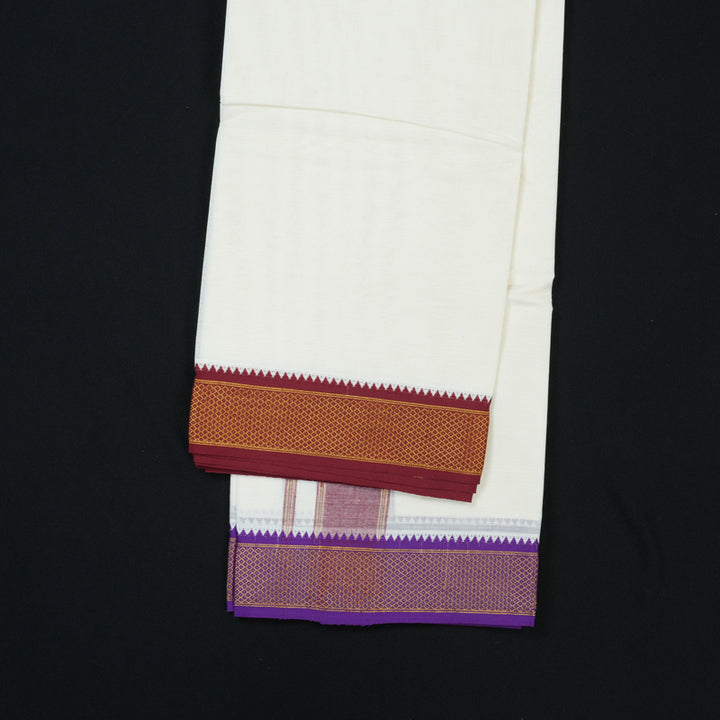Hayagrivas Handloom 8 Mulam Cotton Dhotis KBE2214B1-1