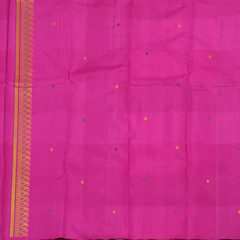 Hayagrivas Handloom Multicolour Checks Kanjivaram Silk Saree KBE2218B2-1