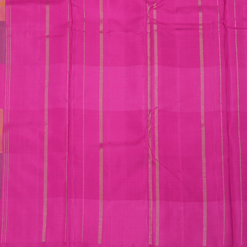 Hayagrivas Handloom Multicolour Checks Kanjivaram Silk Saree KBE2218B2-1