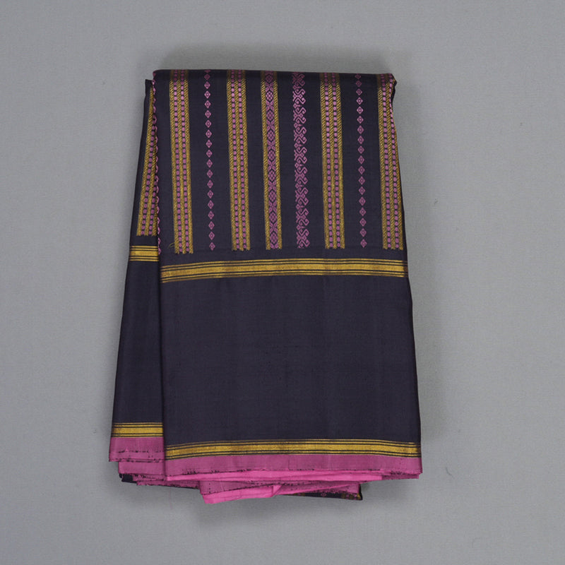 Hayagrivas Handloom Deep Nagapazham Kanjivaram Silk Saree KBE2224B4-1