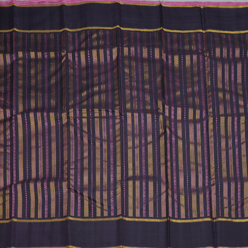 Hayagrivas Handloom Deep Nagapazham Kanjivaram Silk Saree KBE2224B4-1