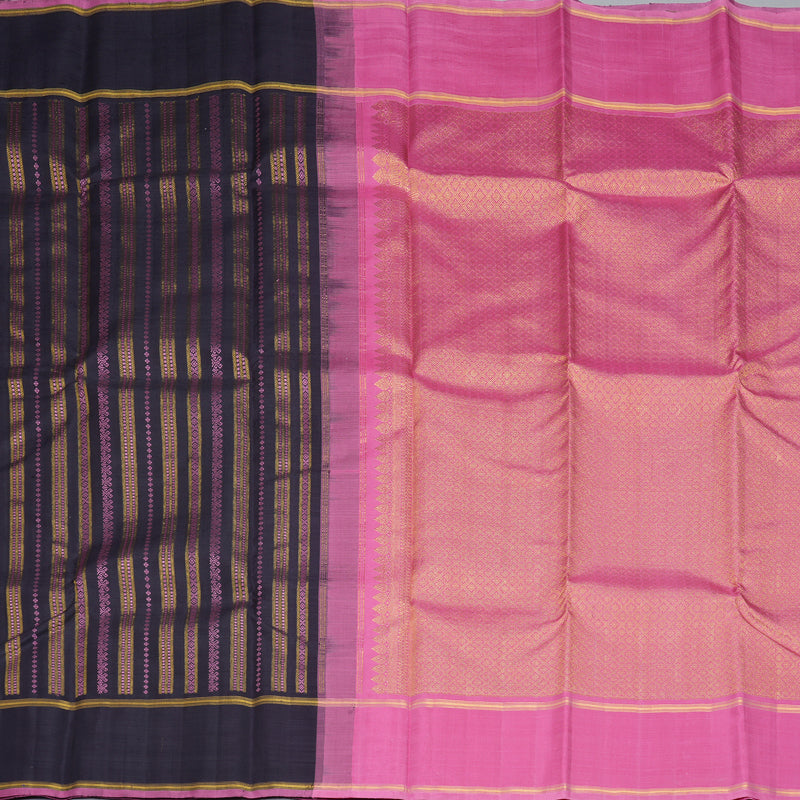 Hayagrivas Handloom Deep Nagapazham Kanjivaram Silk Saree KBE2224B4-1