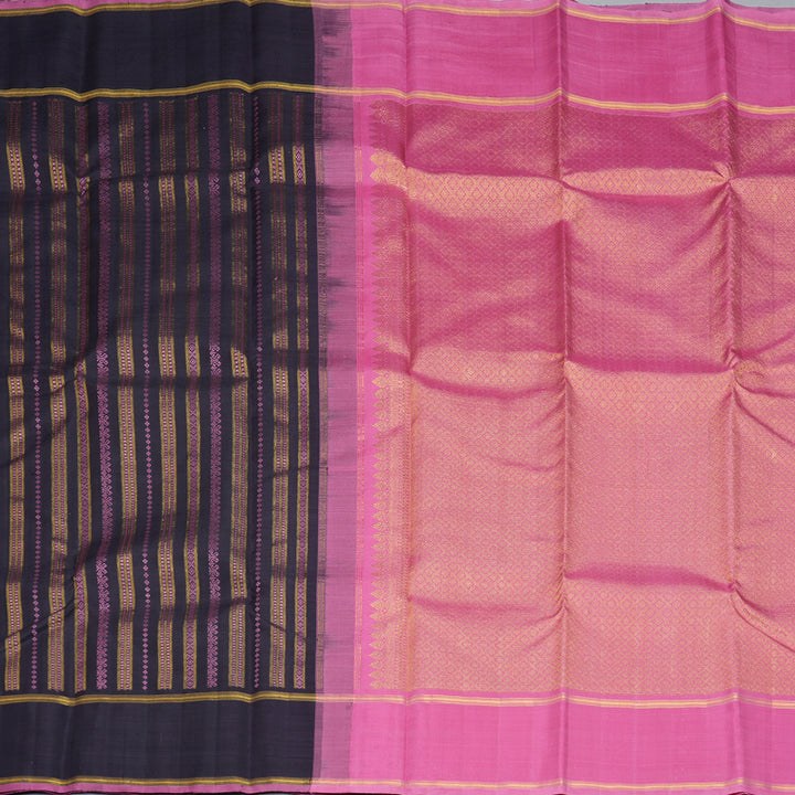Hayagrivas Handloom Deep Nagapazham Kanjivaram Silk Saree KBE2224B4-1
