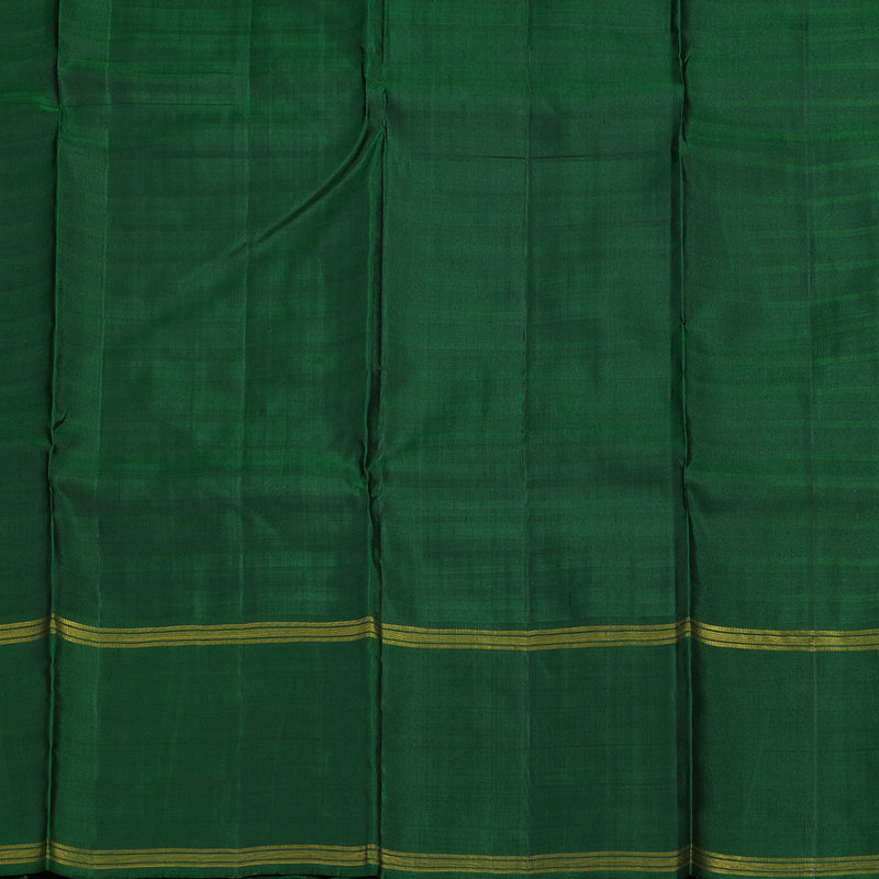 Hayagrivas Handloom Multicolour Kanjivaram Silk Saree with Dark Green Border KBE2227B3-1