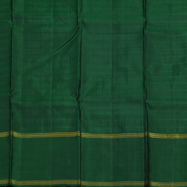 Hayagrivas Handloom Multicolour Kanjivaram Silk Saree with Dark Green Border KBE2227B3-1