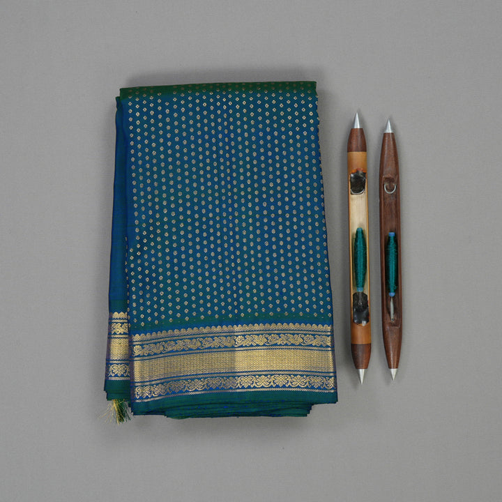 Hayagrivas Handloom Mayilkazhuthu Kanjivaram Silk Saree KBE2233B5-1