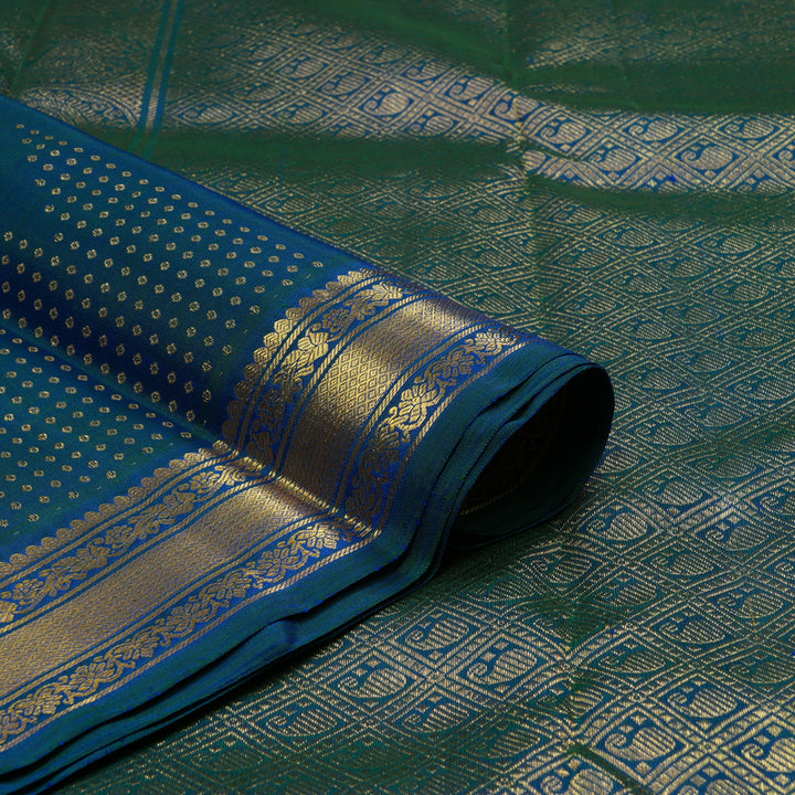 Hayagrivas Handloom Mayilkazhuthu Kanjivaram Silk Saree KBE2233B5-1